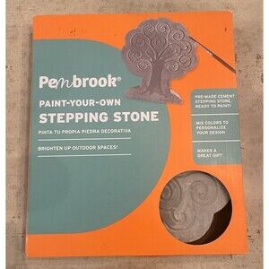 Pembrook Paint Your Own Stepping Stone Kits Hedgehog Tree Cement Craft New